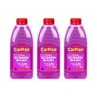 CarPlan Fragranced Car Screenwash Concentrated - 1L Cherry (Pack of 3)