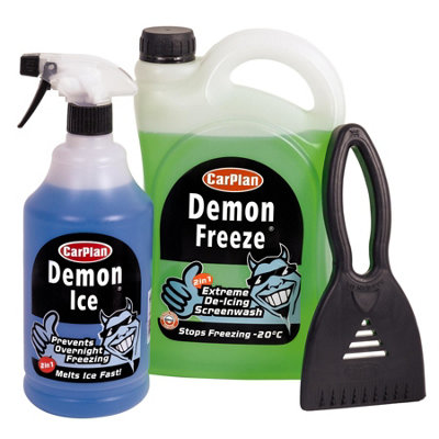 Carplan Demon Ice 1L - Dégivrant Et Anti-Gel Extreme Pour Pare-brise Voiture