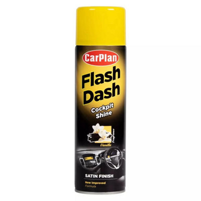 CarPlan FSA506 Flash Dash Satin Finish Vanilla 500ml - Interior Trim Spray - 3