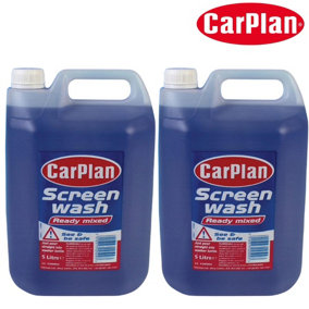 CarPlan FSW005 Ready Mixed Screenwash Concentrate 5L x2 Windshield Washer Fluid