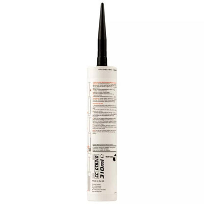 CarPlan Gastite Multi-Purpose Silicone Sealant Adhesive 310mL - Black x12