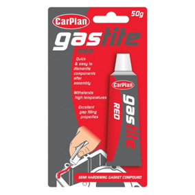 CarPlan GRG050 Gastite Gasket & Joint Compound Semi-Hardening 50gm - Red x 12