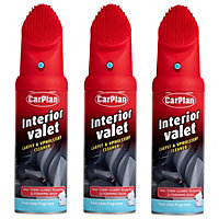 CarPlan IVC400 Interior Valet 400ml with Brush - Carpet & Upholstery Cleaner x 3