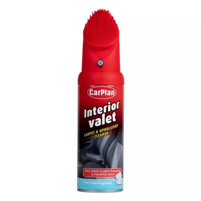 CarPlan IVC400 Interior Valet With Brush Carpet & Upholstery Cleaner 400ml x 4