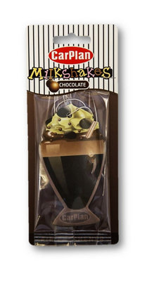 CarPlan Milkshake Air Freshener - Chocolate x 12