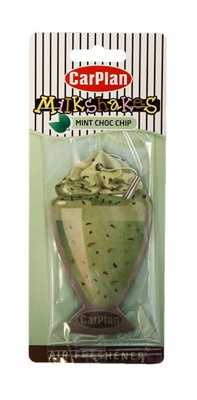 CarPlan Milkshake Air Freshener - Mint Choc Chip x 2