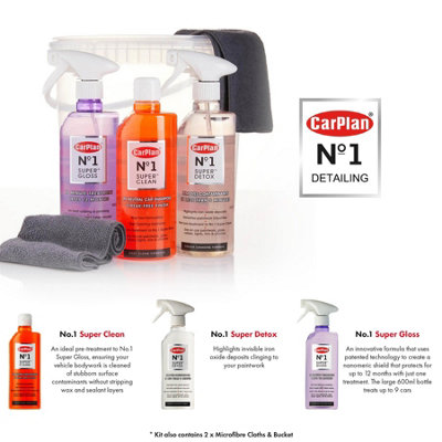CarPlan No.1 Super Clean Car Shampoo & Iron Oxide Remover & Paintwork Sealant