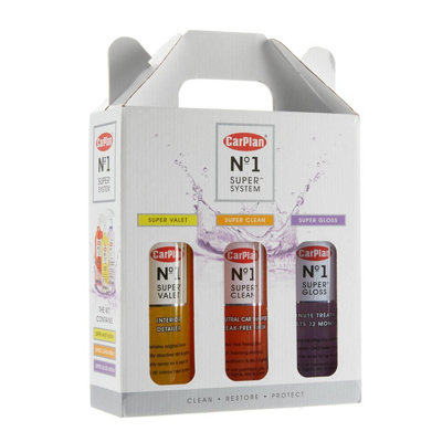 CarPlan No.1 Super Valet Kit Detailing Pre Clean Wash Polish Shine Protect