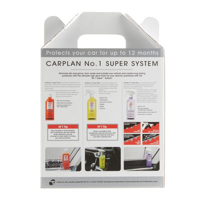 CarPlan No.1 Super Valet Kit Detailing Pre Clean Wash Polish Shine Protect - 7