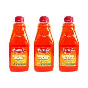 Carplan Orange Fragranced Screenwash 1L (Pack of 3)