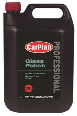 CarPlan Professional Glass Polish - 5L Treatment 5 Litres For Professional Use
