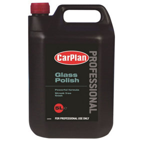 CarPlan Professional Glass Polish - 5L Treatment 5 Litres For Professional Use