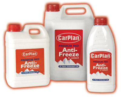 CarPlan Red Antifreeze Coolant Longlife Concentrate 5L Treatment 5 Litres 5L