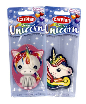 CarPlan Scents Of A Unicorn Mixed Pack Air Fresheners - Bubblegum x 4
