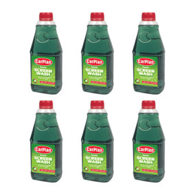 CarPlan Screen Wash Apple Concentrated 1L (Pack of 6)