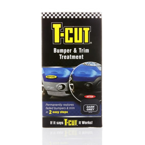 CarPlan T-Cut Car Bumper & Trim Treatment Kit - Permanent Colour Rubber x 2