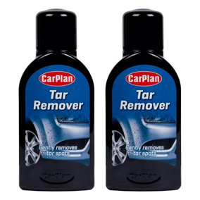 CarPlan Tar Remover for Tar Oil Grease Car Paintwork Trim Wheels 375ml x2