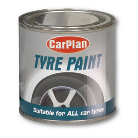 Carplan Tetrosyl TPT250 Tyre Paint Black Rubber Surfaces 250ml x 3
