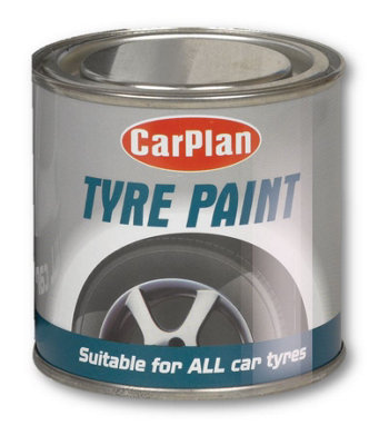 CarPlan Tetrosyl TPT250 Tyre Paint Black Rubber Surfaces 250mL x12 Treatment