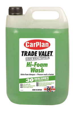 CarPlan Trade Hi Foam Wash Shampoo 5 Litre Active Foam 5L Car Clean Valet CFW005