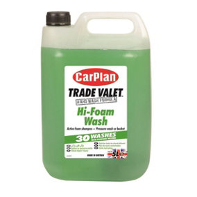 CarPlan Trade Hi Foam Wash Shampoo 5 Litre Active Foam 5L Car Clean Valet CFW005