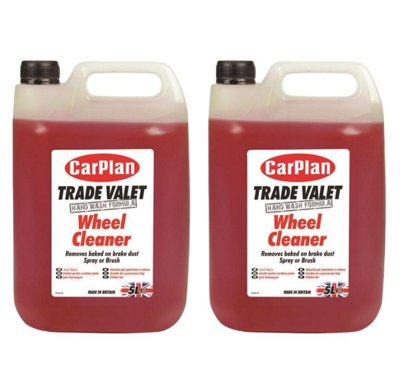 CarPlan Trade Performance Valet Car Van Alloy Steel Wheel Cleaner 5L x2