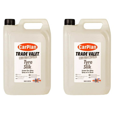 CarPlan TSS505 Tyre Slik 5 Litre Instant Tyre Shine & Tyre Dressing x 2