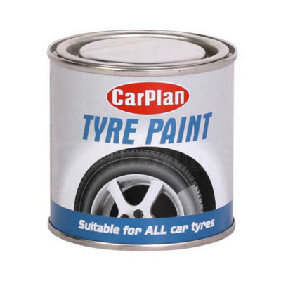 CarPlan Tyre Paint, Suitable For All Car 250ml - Pack of 6
