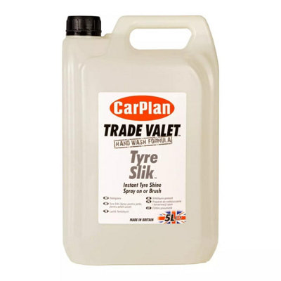 CarPlan Tyre Slik 5 Litre Instant Tyre Shine & Tyre Dressing  Solution Brush On