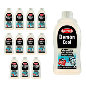 CarPlan Winter Antifreeze & Summer Coolant Universal Top Up Demon Cool 2x 1L
