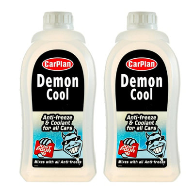 CarPlan Winter Antifreeze & Summer Coolant Universal Top Up Demon Cool 2x 1L