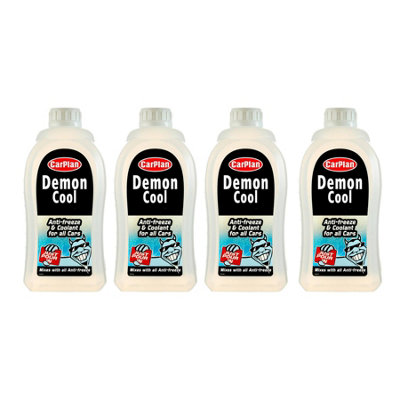 CarPlan Winter Antifreeze & Summer Coolant Universal Top Up Demon Cool 4x 1L