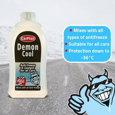 CarPlan Winter Antifreeze & Summer Coolant Universal Top Up Demon Cool 4x 1L