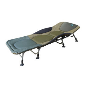 CARPZILLA Carp Fishing Bed Chair Bedchair Camping Heavy Duty 8 Adjustable Legs