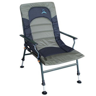 Abode Carp Fishing Camping Folding Easy-Arm Long Leg Recliner