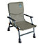 Carpzilla Outdoor Portable Folding Carp Fishing Chair Camping Heavy Duty 4 Adjustable Legs Dark Green FC-053