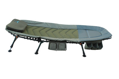 CARPZILLA Portable Fishing Bed Chair - XL Camping Bed With Tackle Storage