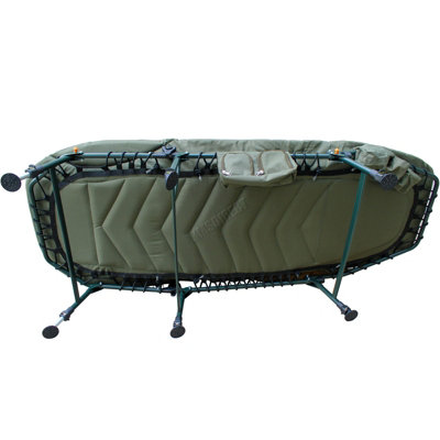 CARPZILLA Portable Fishing Bed Chair - XL Camping Bed With Tackle Storage
