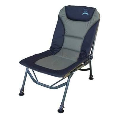 Carpzilla Portable Fishing Chair XL Heavy Duty Camping Recliner Chair Adjustable Legs Ideal For Carp Fishing Equipment Khaki Green