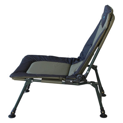 Carpzilla Portable Fishing Chair XL Heavy Duty Camping Recliner Chair  Adjustable Legs Ideal For Carp Fishing Equipment Khaki Green