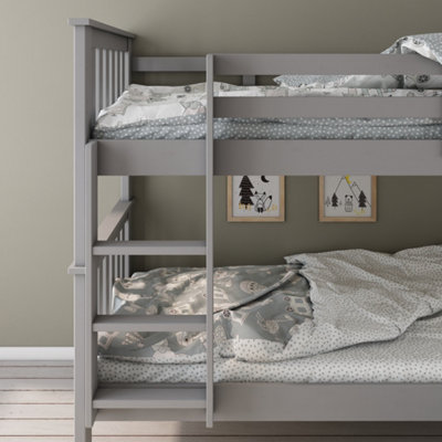 Grey wooden bunk sale beds