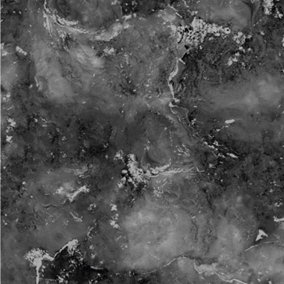 Carrara Grey & Black Metallic Marble Stone Glitter Wallpaper MC7112