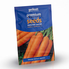 Carrot Early Nantes II Vegetable Seeds (approx. 5000 seeds) by Jamieson Brothers