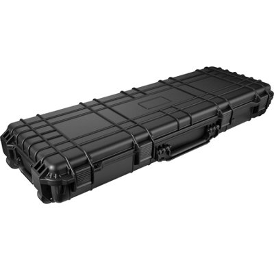 Carry Case - hard shell for drones, cameras, electronics, rifle case - black