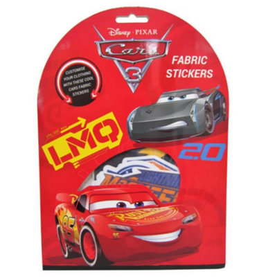 Cars 3 Fabric Stickers Multicoloured (One Size)