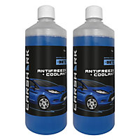 CARSHARK Antifreeze and Coolant 2 x 1 Litre Effective down to -36 - Ready to use