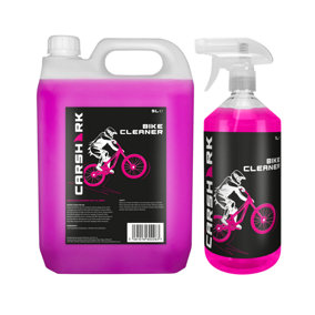 CARSHARK Bike Cleaner 1 Litre Spray with 5 Litre Refill - Multi Pack