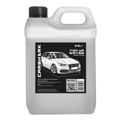 CARSHARK Top-Up Water 2.5L - Prevents Furring and Scale Formation