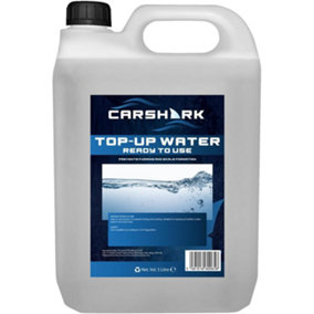 CARSHARK Top-Up Water 5L - Prevents Furring and Scale Formation