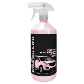 CARSHARK Waterless Wash & Wax 1 Litre with Carnauba Wax - Cherry Blossom